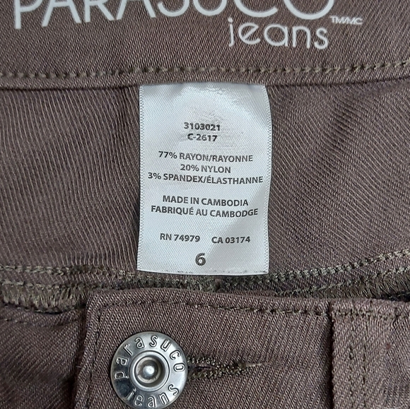 Parasuco Fawn / Latte Coloured Super Soft Stretch Skinny Jeans Size 6 - Picture 5 of 9